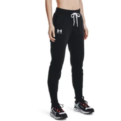 Under Armour Rival Fleece Joggingbroek-zwart / Wit / Wit