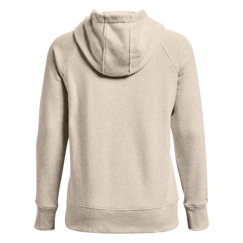 Under Armour Rival Fleece Logo Hoodie-Oatmeal Light Heather / / White 4 Under Armour Rival Fleece Logo Hoodie-Oatmeal Light Heather / / White - Afbeelding 4