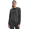 Under Armour Rival Terry FZ Hoodie-Jet Gray / Mod Gray / Black
