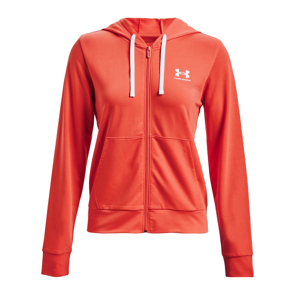 Under Armour Rival Terry FZ Hoodie-Vermillion / Dameshoodie 2 Under Armour Rival Terry FZ Hoodie-Vermillion / Dameshoodie - Afbeelding 2