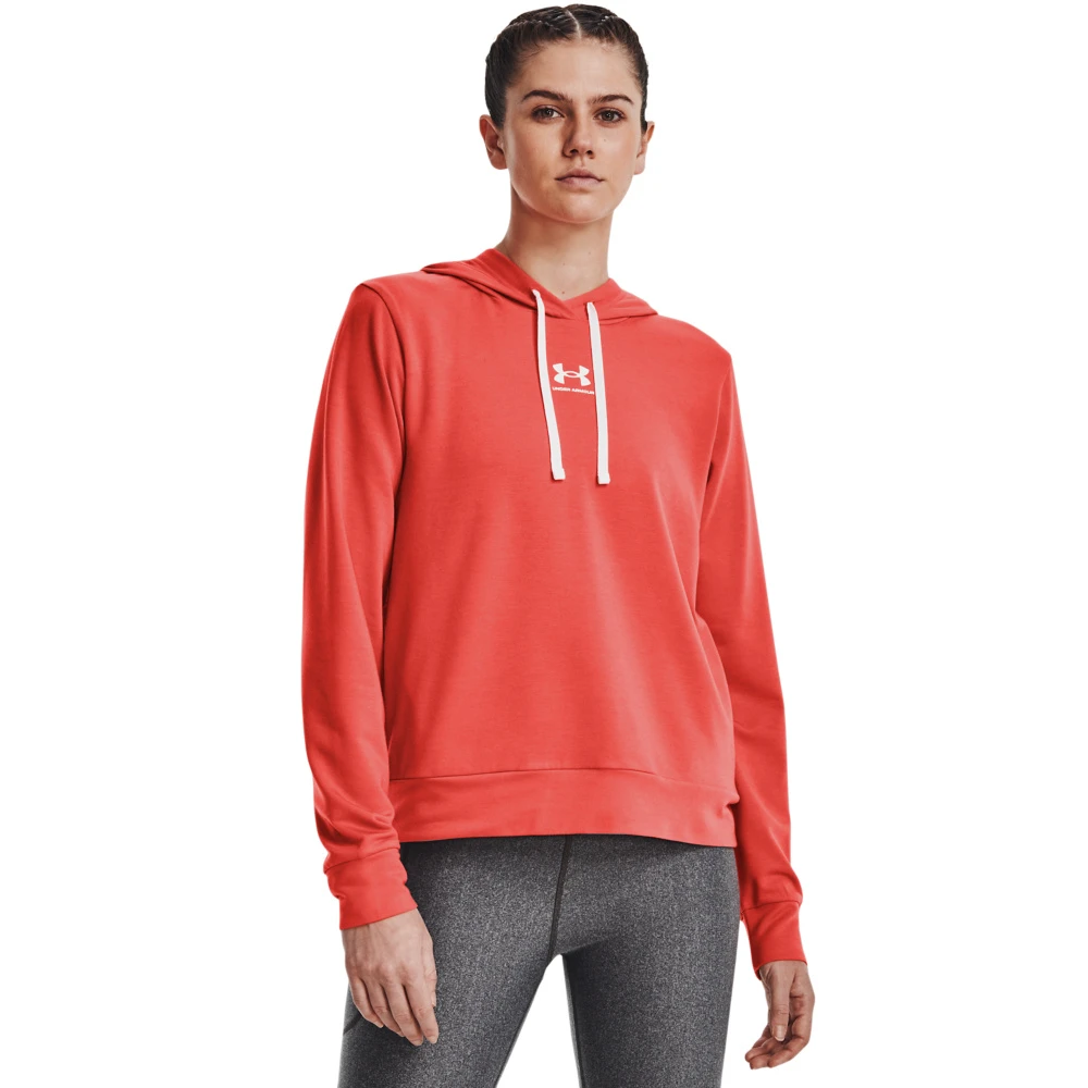 Under Armour Rival Terry Hoodie-Vermillion / / White 1 Under Armour Rival Terry Hoodie-Vermillion / / White