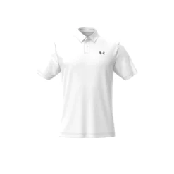 Under Armour UA T2G Polo-Wit / Pitch Grijs -Under Armour || POIVRE BLANC || Poederbaas under armour t2g polo wit pitch grijs 2