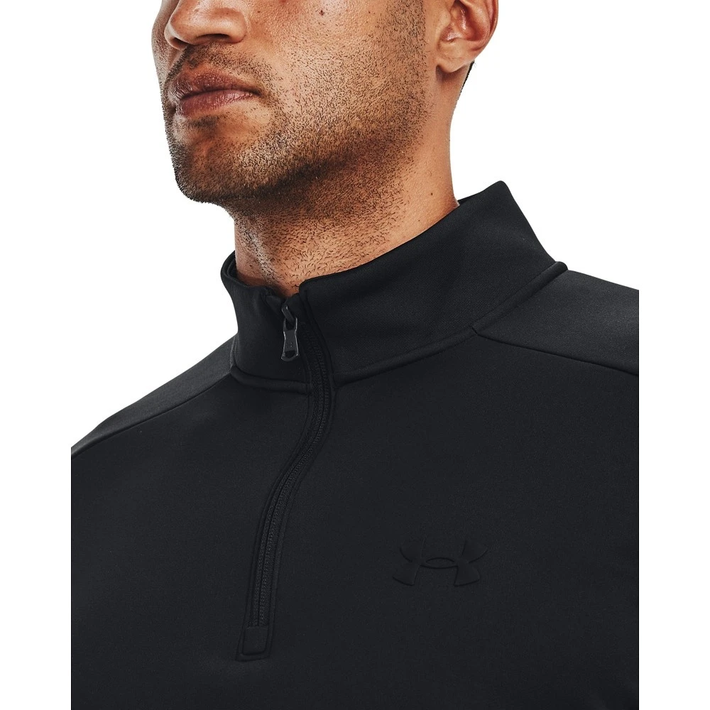 Under Armour UA Armour Fleece 1/4 Zip - Black / / Black 3 Under Armour UA Armour Fleece 1/4 Zip - Black / / Black - Afbeelding 3