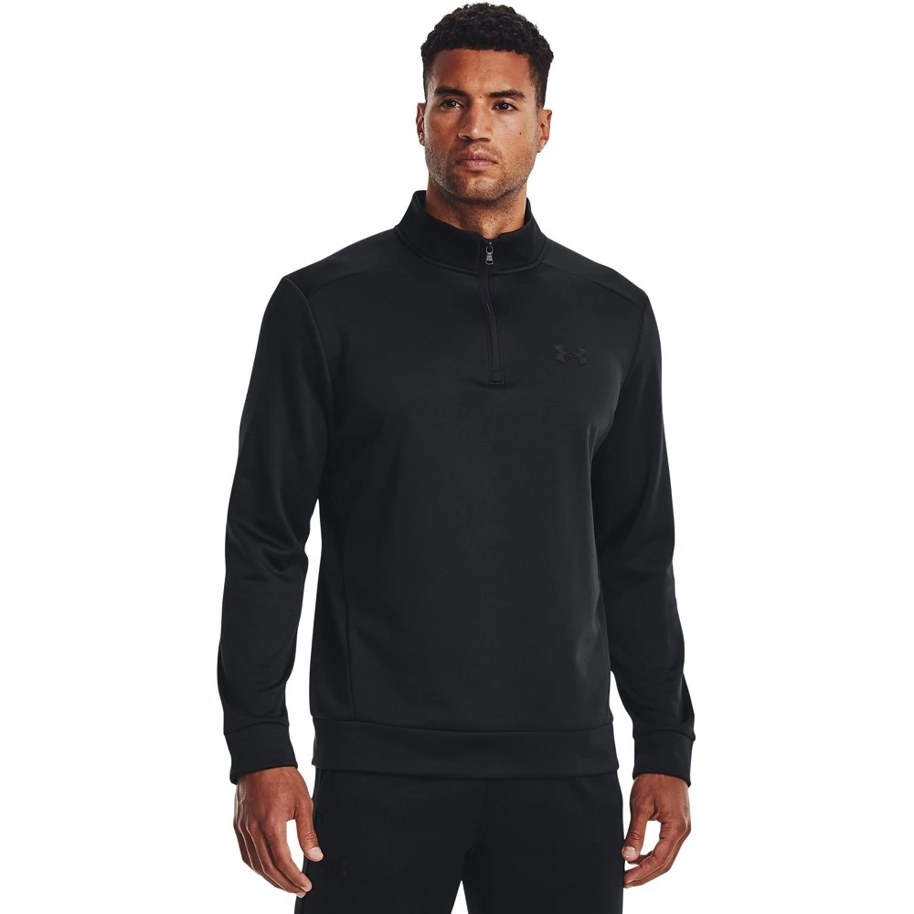 Under Armour UA Armour Fleece 1/4 Zip - Black / / Black 1 Under Armour UA Armour Fleece 1/4 Zip - Black / / Black