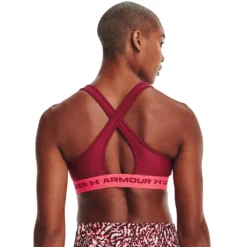 Under Armour UA Crossback Mid Bra-Black Rose / Penta Pink / Black Rose -Under Armour || POIVRE BLANC || Poederbaas under armour ua crossback mid bra black rose penta 2