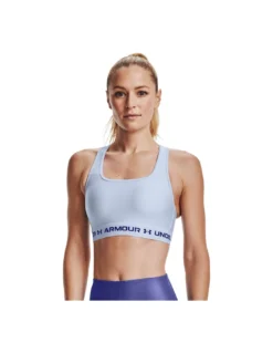 Under Armour UA Crossback Mid Bra-Isotope Blue / Isotope Blue / Regal