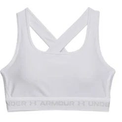 Under Armour UA Crossback Mid Bra-Wit/Halo Grijs 6 Under Armour UA Crossback Mid Bra-Wit/Halo Grijs -Under Armour || POIVRE BLANC || Poederbaas under armour ua crossback mid bra wit halo grijs 2