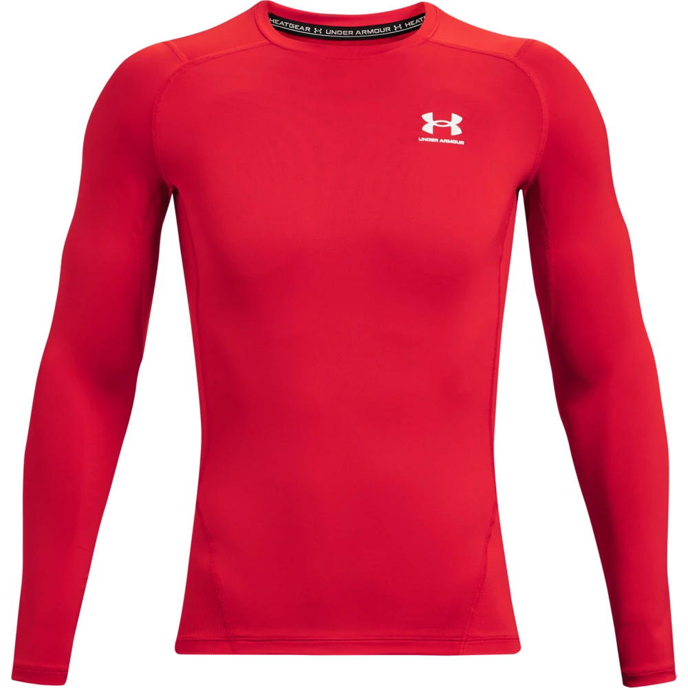 Under Armour HG Armor Comp LS- Rood - Sportshirt - Heren 3 Under Armour HG Armor Comp LS- Rood - Sportshirt - Heren - Afbeelding 3