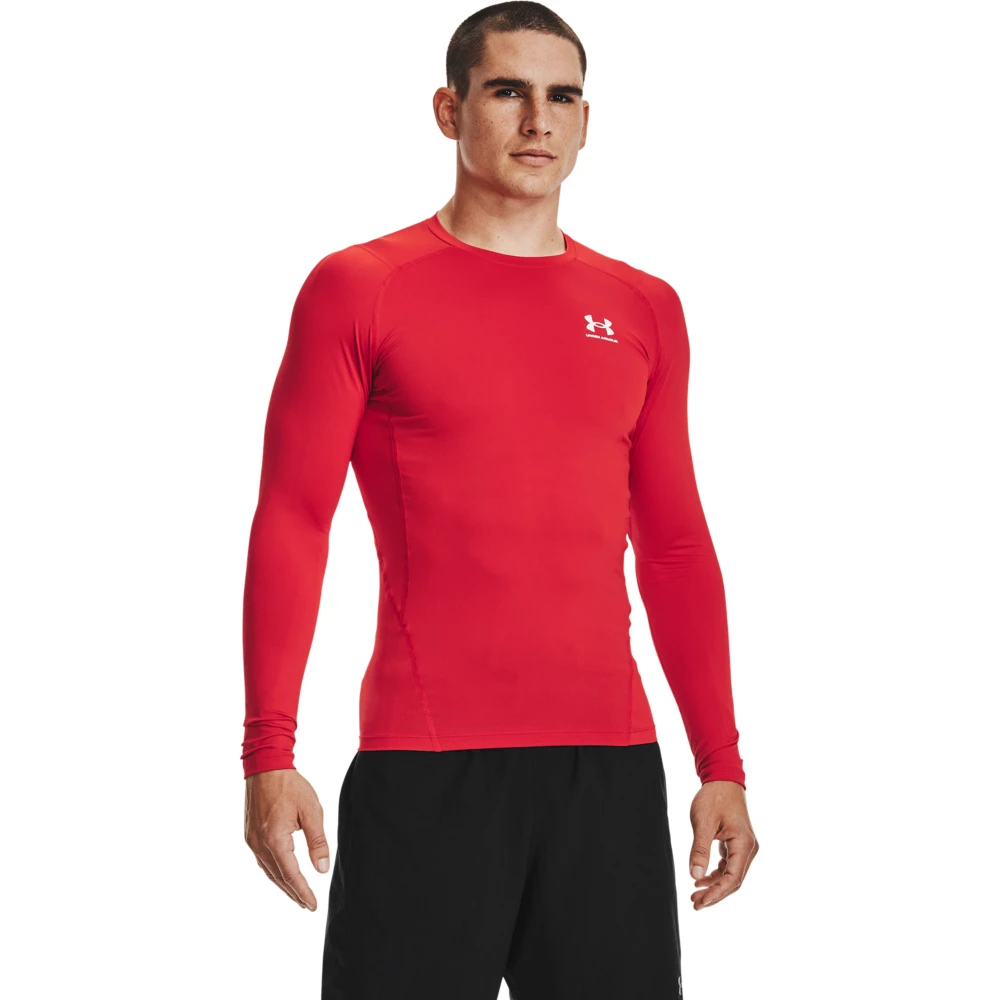 Under Armour HG Armor Comp LS- Rood - Sportshirt - Heren 1 Under Armour HG Armor Comp LS- Rood - Sportshirt - Heren