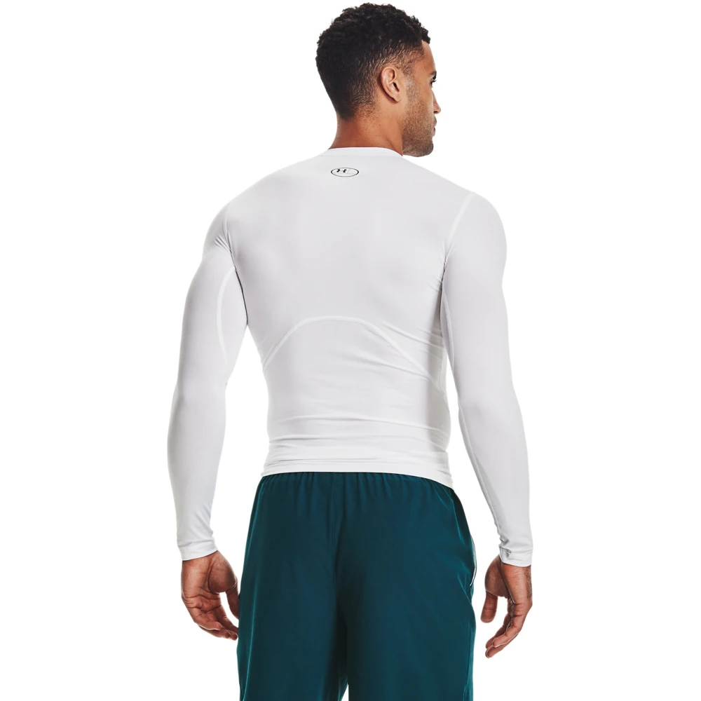 Under Armour UA HG Armor Comp LS- Wit - Sportshirt Lange Mouwen - Heren 2 Under Armour UA HG Armor Comp LS- Wit - Sportshirt Lange Mouwen - Heren - Afbeelding 2