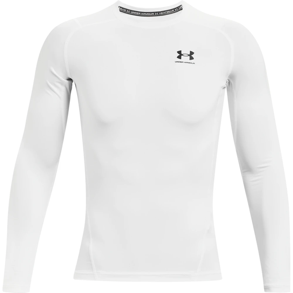 Under Armour UA HG Armor Comp LS- Wit - Sportshirt Lange Mouwen - Heren 3 Under Armour UA HG Armor Comp LS- Wit - Sportshirt Lange Mouwen - Heren - Afbeelding 3