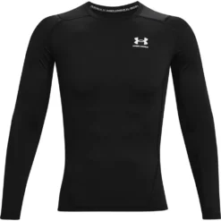 Under Armour HG Armor Comp LS-Zwart - Sportshirt Lange Mouwen - Heren