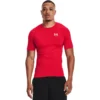 Under Armour HG Armor Comp SS- Rood - Heren
