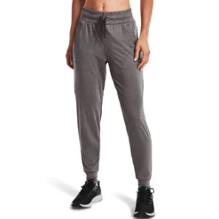 Under Armour UA HG Armour Broek - Charcoal Light Heather / Wit