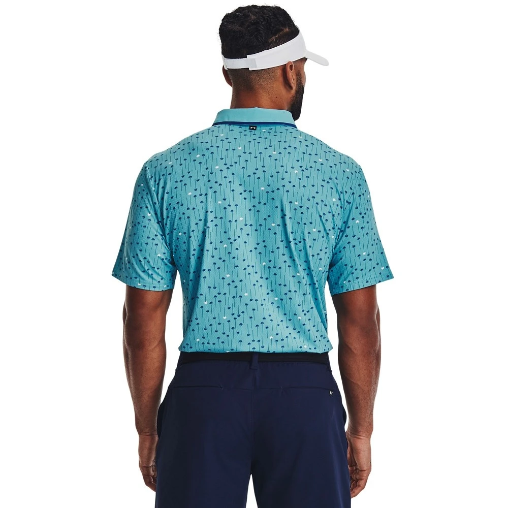Under Armour UA Iso-Chill Palm Dash Polo-Glacier Blue / Blue Mirage / Blue Mirage 2 Under Armour UA Iso-Chill Palm Dash Polo-Glacier Blue / Blue Mirage / Blue Mirage - Afbeelding 2