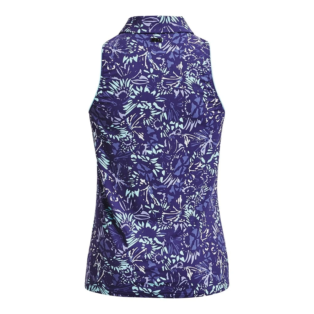 Under Armour UA Iso-Chill Polo SL-Sonar Blue / Baja Blue / Metallic Silver 4 Under Armour UA Iso-Chill Polo SL-Sonar Blue / Baja Blue / Metallic Silver - Afbeelding 4