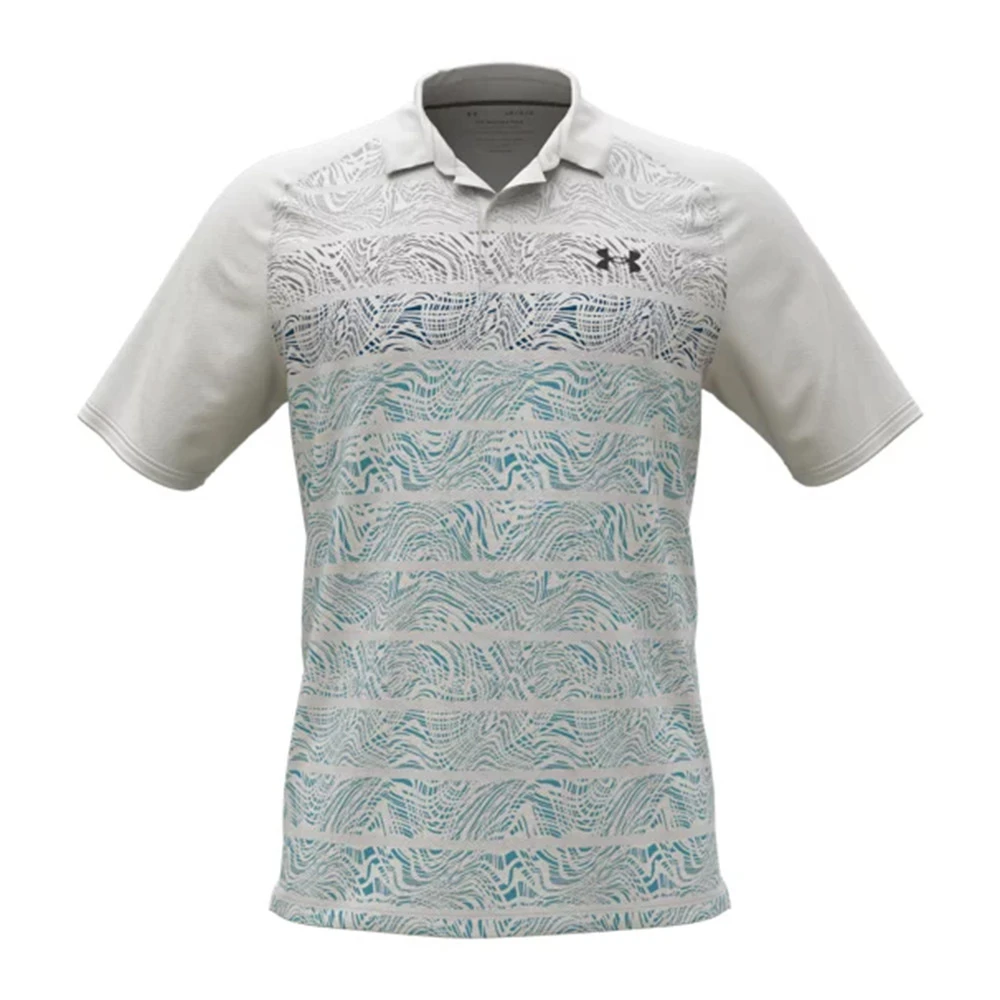 Under Armour UA Iso-Chill Psych Stripe P-Wit / Fresco Blauw / Jet Grijs 1 Under Armour UA Iso-Chill Psych Stripe P-Wit / Fresco Blauw / Jet Grijs