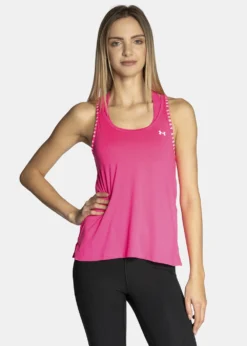 Under Armour UA Knockout Tank-Electro Roze / Electro Roze / Wit