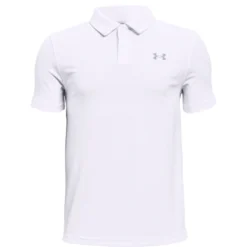 Under Armour UA Performance Polo-White / Mod Gray / Mod Gray