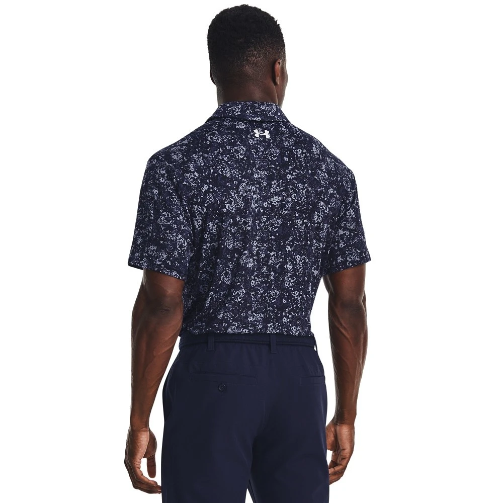 Under Armour UA Playoff 3.0 Printed Polo-Midnight Navy / Midnight Navy / Halo Gray 2 Under Armour UA Playoff 3.0 Printed Polo-Midnight Navy / Midnight Navy / Halo Gray - Afbeelding 2