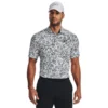 Under Armour UA Playoff 3.0 Printed Polo-White / Black / Black