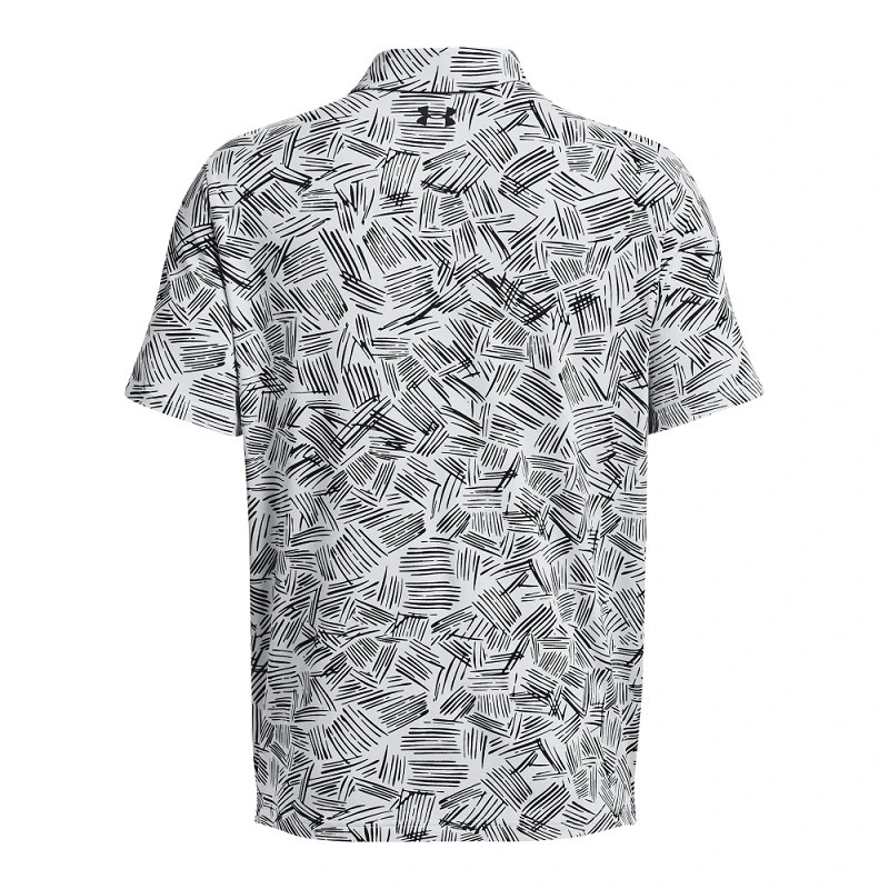 Under Armour UA Playoff 3.0 Printed Polo-White / Black / Black 4 Under Armour UA Playoff 3.0 Printed Polo-White / Black / Black - Afbeelding 4