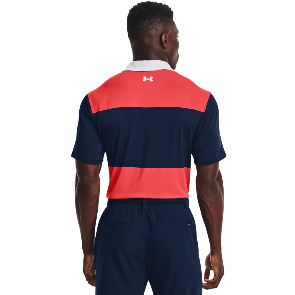 Under Armour UA Playoff Polo 2.0-Rush Red / Academy / White 2 Under Armour UA Playoff Polo 2.0-Rush Red / Academy / White - Afbeelding 2