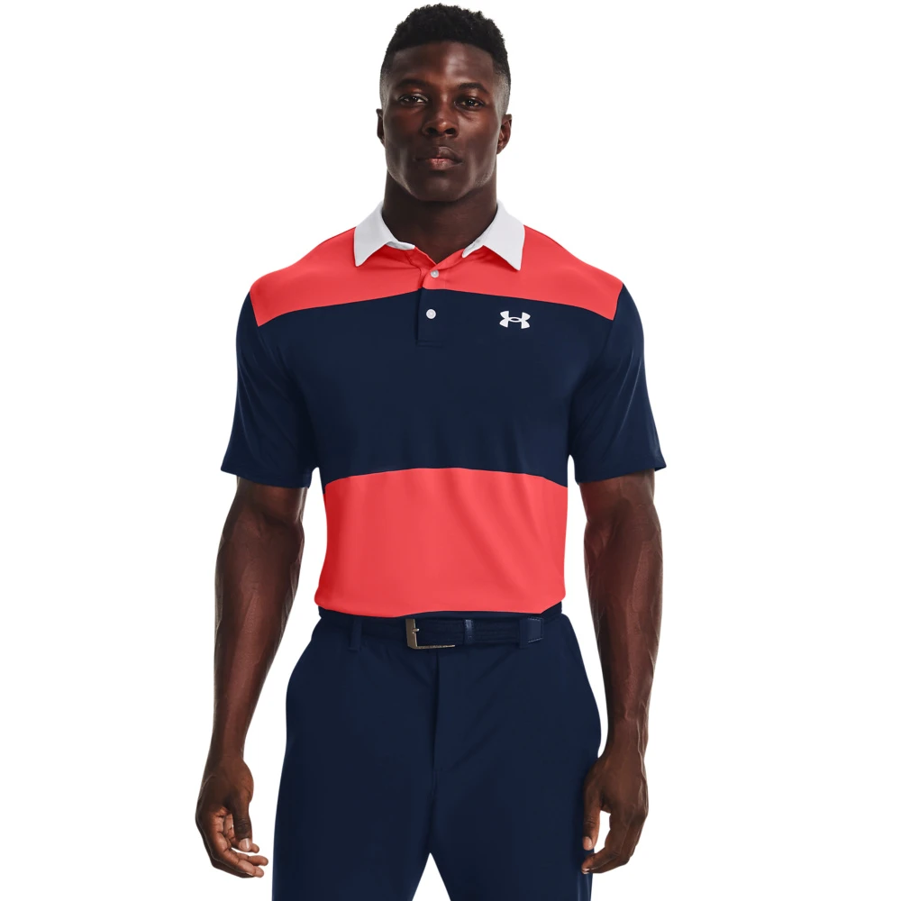 Under Armour UA Playoff Polo 2.0-Rush Red / Academy / White 1 Under Armour UA Playoff Polo 2.0-Rush Red / Academy / White