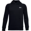Under Armour UA Rival Cotton Hoodie-Black / / Onyx White