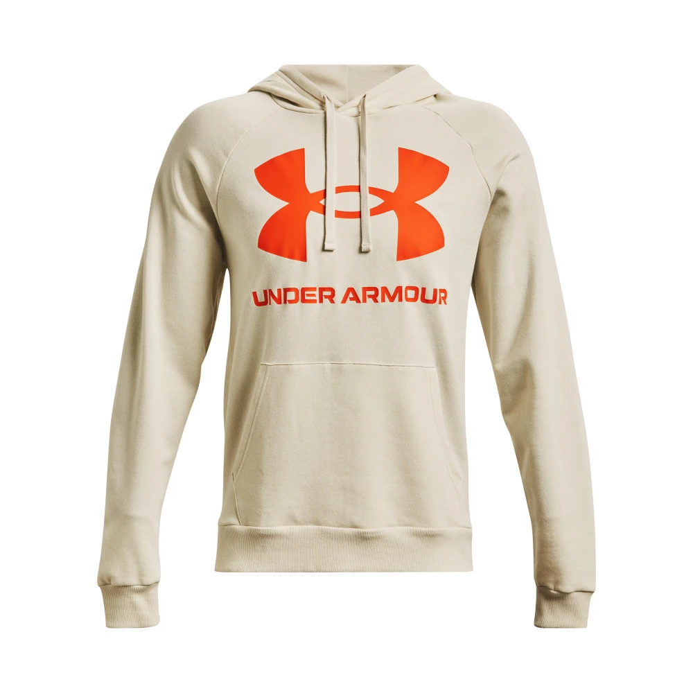 Under Armour UA Rival Fleece Big Logo HD-Stone / / Team Orange 2 Under Armour UA Rival Fleece Big Logo HD-Stone / / Team Orange - Afbeelding 2