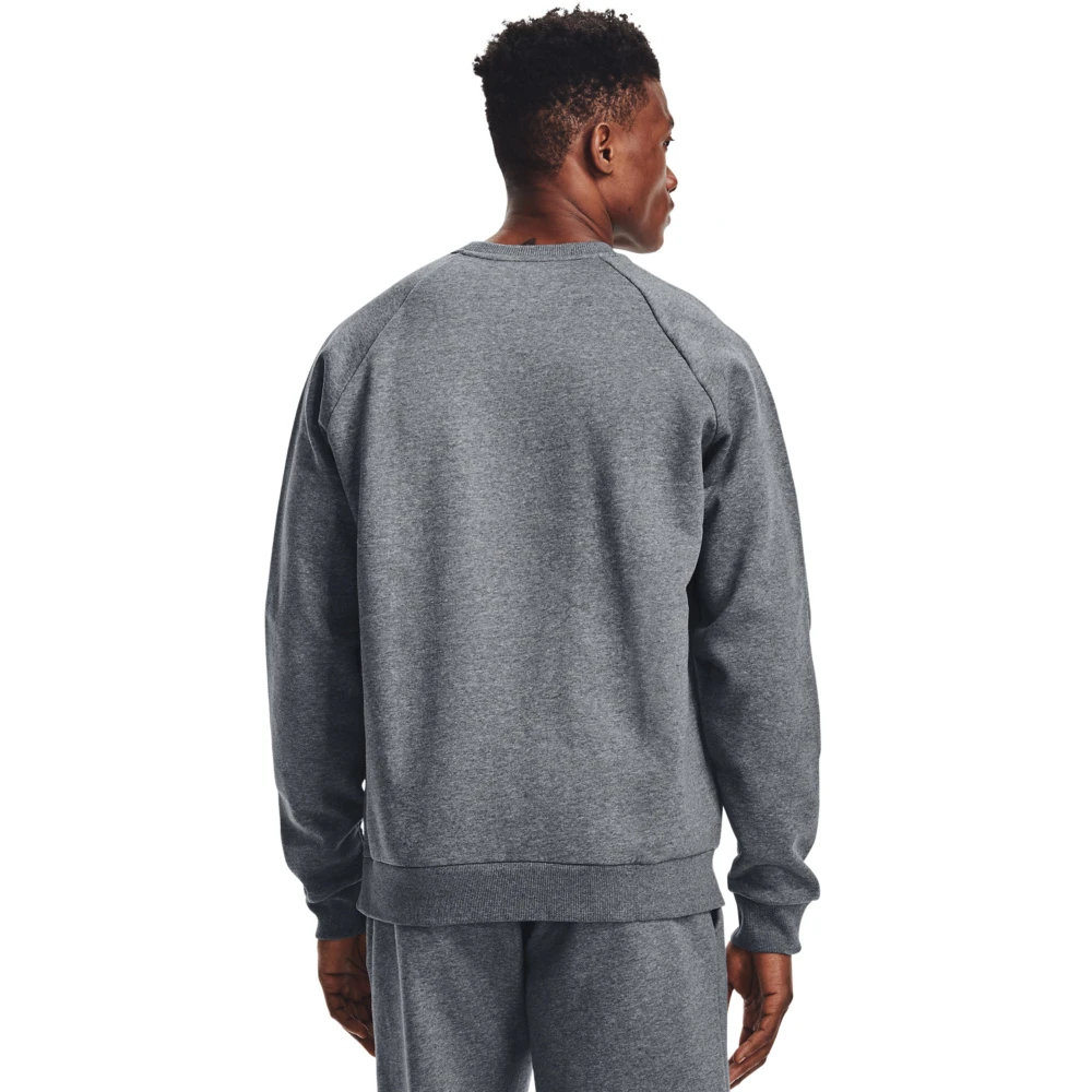 Under Armour UA Rival Fleece Crew-Pitch Gray Light Heather / / Onyx White 4 Under Armour UA Rival Fleece Crew-Pitch Gray Light Heather / / Onyx White - Afbeelding 4