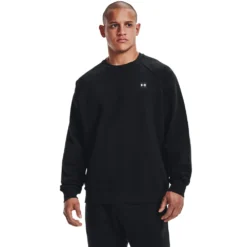Under Armour UA Rival Fleece Crew-Zwart / / Onyx Wit