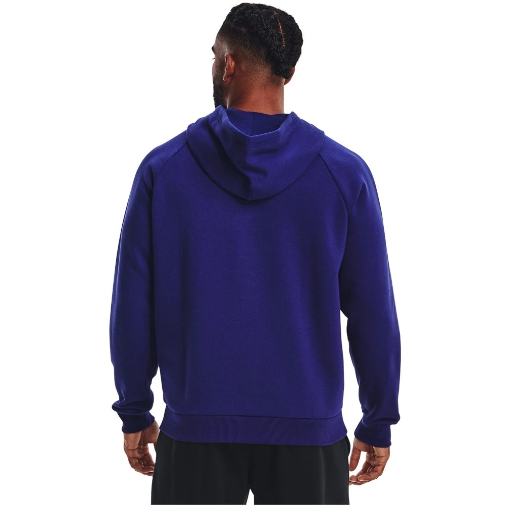 Under Armour UA Rival Fleece FZ Hoodie-Sonar Blue / Onyx White 2 Under Armour UA Rival Fleece FZ Hoodie-Sonar Blue / Onyx White - Afbeelding 2