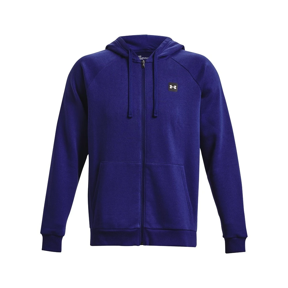 Under Armour UA Rival Fleece FZ Hoodie-Sonar Blue / Onyx White 3 Under Armour UA Rival Fleece FZ Hoodie-Sonar Blue / Onyx White - Afbeelding 3