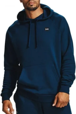 Under Armour UA Rival Fleece Hoodie-Academy / / Onyx Wit -Under Armour || POIVRE BLANC || Poederbaas under armour ua rival fleece hoodie academy onyx w 4