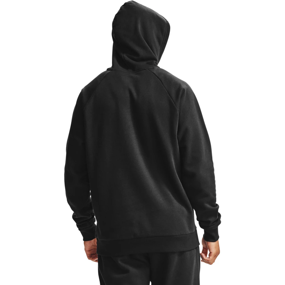 Under Armour UA Rival Fleece Hoodie-Zwart / Onyx Wit 2 Under Armour UA Rival Fleece Hoodie-Zwart / Onyx Wit - Afbeelding 2