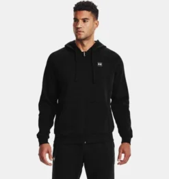 Under Armour UA Rival Fleece Hoodie-Zwart / Onyx Wit
