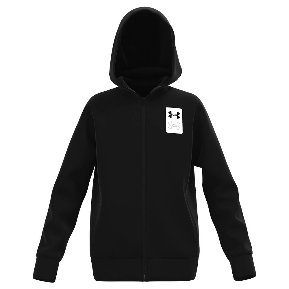 Under Armour UA Rival Terry FZ Hoodie-Black / / Onyx White 1 Under Armour UA Rival Terry FZ Hoodie-Black / / Onyx White
