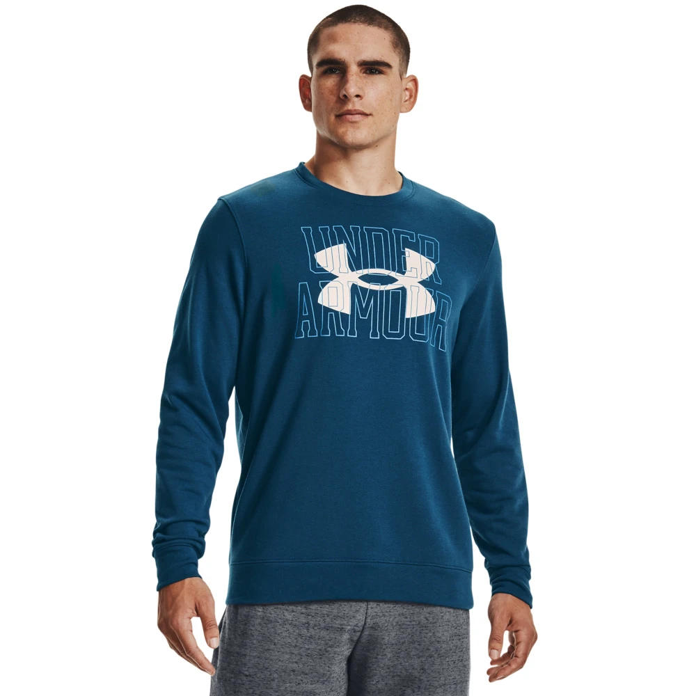 Under Armour UA Rival Terry Logo Crew - Deep Sea / / Onyx White 1 Under Armour UA Rival Terry Logo Crew - Deep Sea / / Onyx White