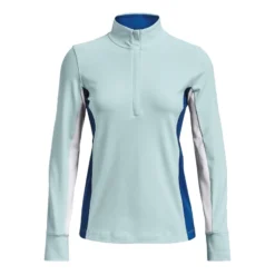 Under Armour UA Storm Midlayer 1/2 Zip - Fuse Teal / White / Metallic Silver -Under Armour || POIVRE BLANC || Poederbaas under armour ua storm midlayer 1 2 zip fuse teal w 2