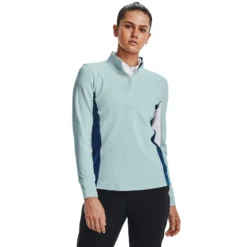 Under Armour UA Storm Midlayer 1/2 Zip - Fuse Teal / White / Metallic Silver