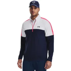 Under Armour UA Storm Midlayer HZ-Midnight Navy / White / Pink Shock