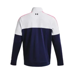 Under Armour UA Storm Midlayer HZ-Midnight Navy / White / Pink Shock -Under Armour || POIVRE BLANC || Poederbaas under armour ua storm midlayer hz midnight navy wh 3