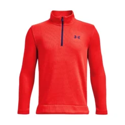 Under Armour UA Sweaterfleece 1/2 Zip - Radio Rood / Radio Rood / Bauhaus Blauw