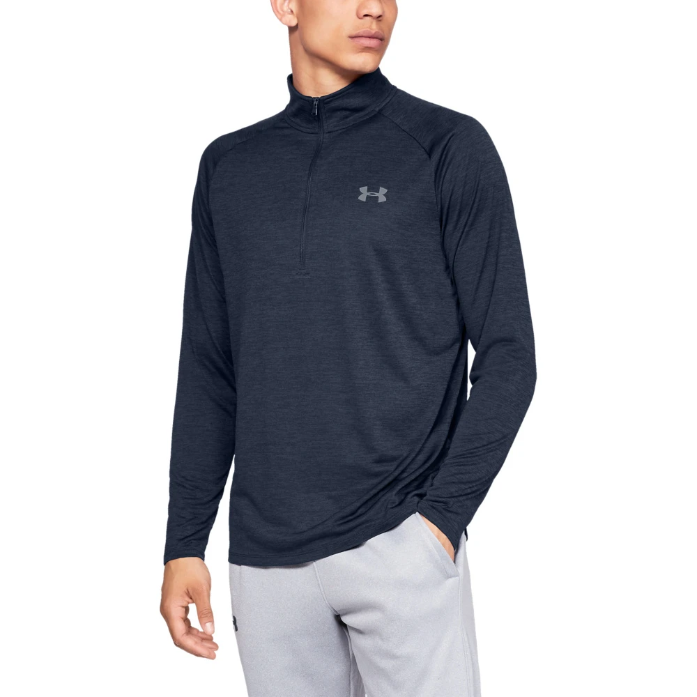 Under Armour UA Tech 2.0 1/2 Zip - Navy Blauw - Heren 1 Under Armour UA Tech 2.0 1/2 Zip - Navy Blauw - Heren