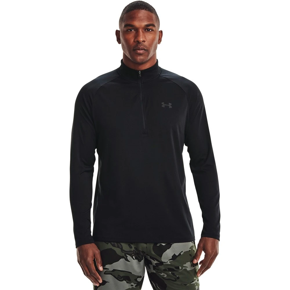 Under Armour UA Tech 2.0 1/2 Zip - Zwart - Heren 1 Under Armour UA Tech 2.0 1/2 Zip - Zwart - Heren