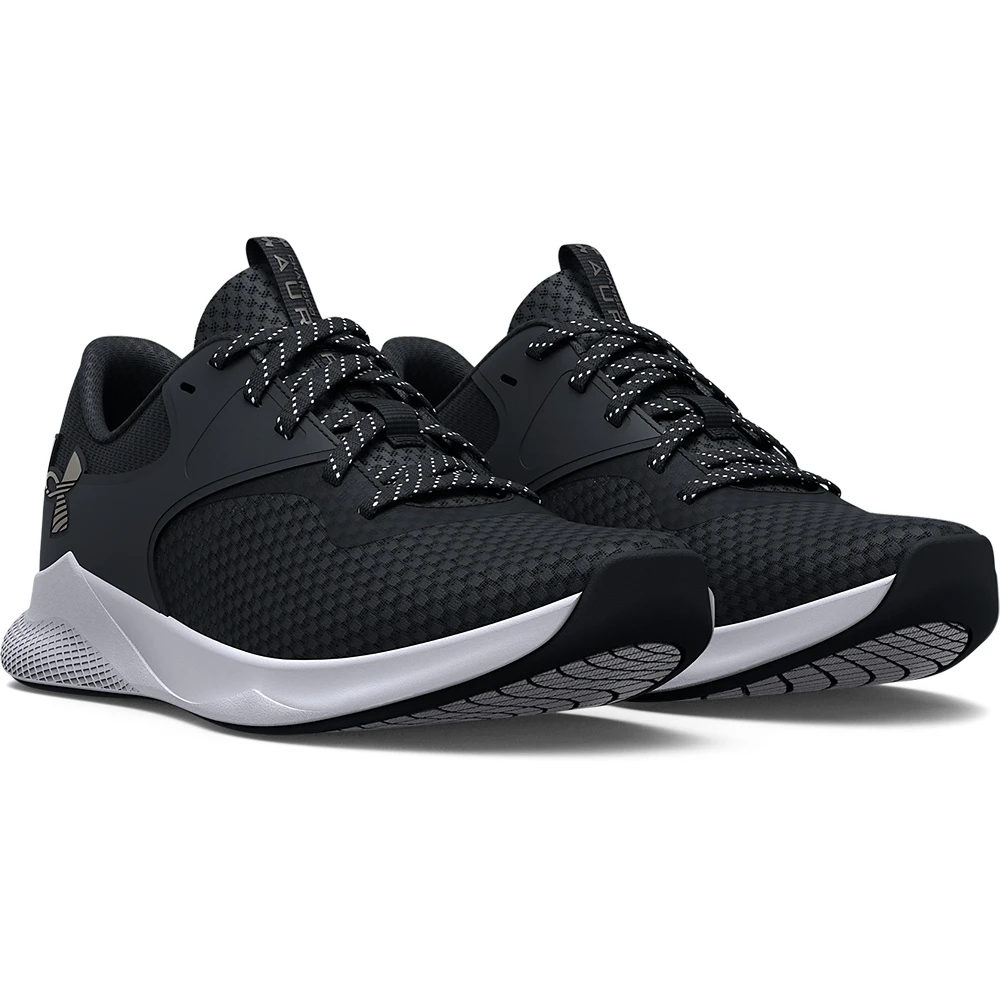 Under Armour UA W Charged Aurora 2-Black / Black / Metallic Warm Silver 1 Under Armour UA W Charged Aurora 2-Black / Black / Metallic Warm Silver