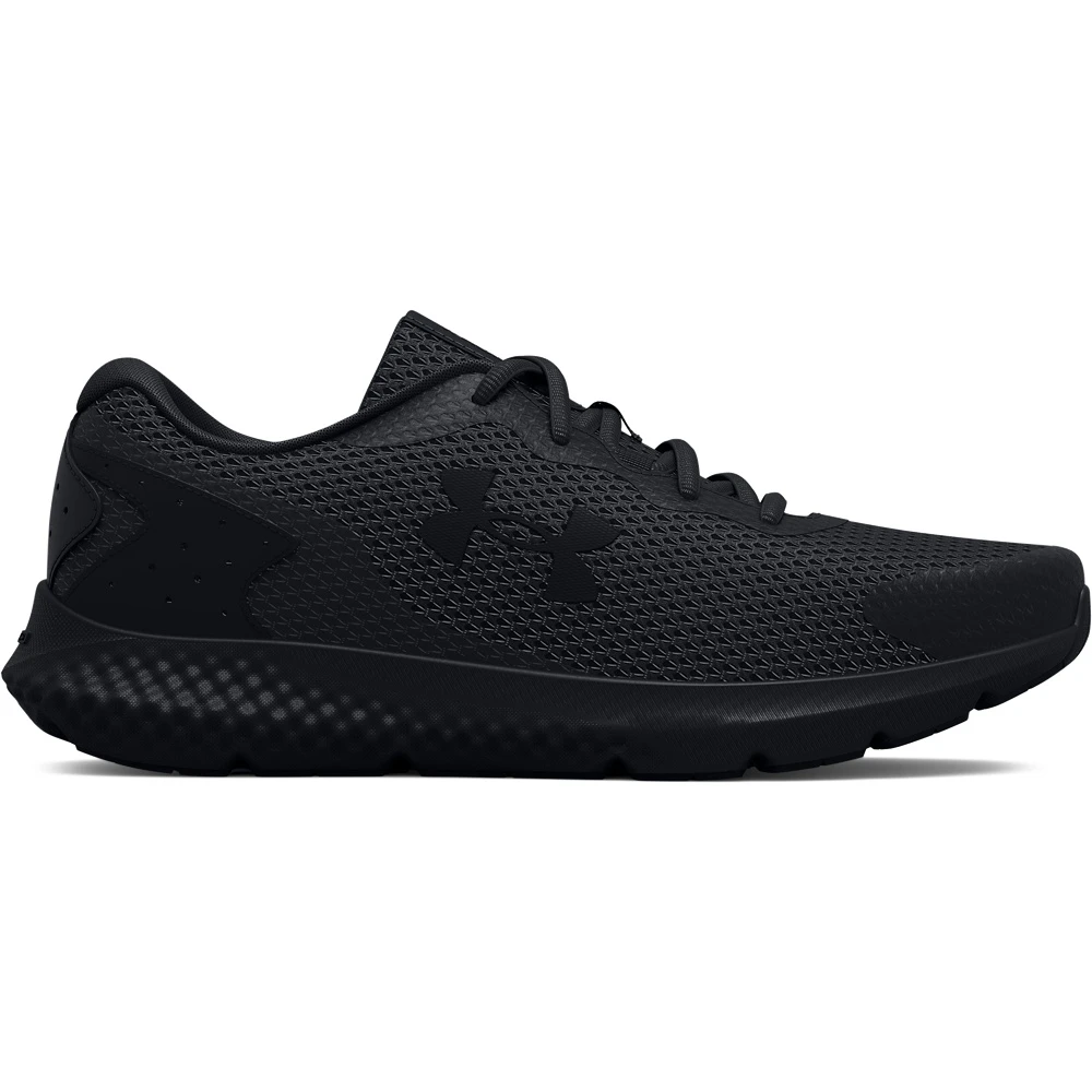 Under Armour UA W Charged Rogue 3-Zwart / Zwart / Zwart 2 Under Armour UA W Charged Rogue 3-Zwart / Zwart / Zwart - Afbeelding 2