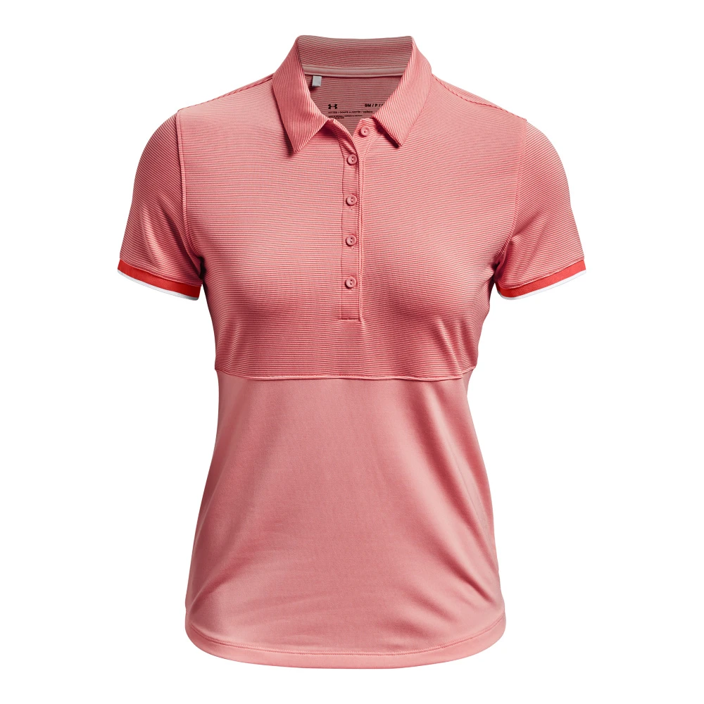 Under Armour UA Zinger Point SS Polo-roze Zand / Vermillion / Metallic Zilver 2 Under Armour UA Zinger Point SS Polo-roze Zand / Vermillion / Metallic Zilver - Afbeelding 2