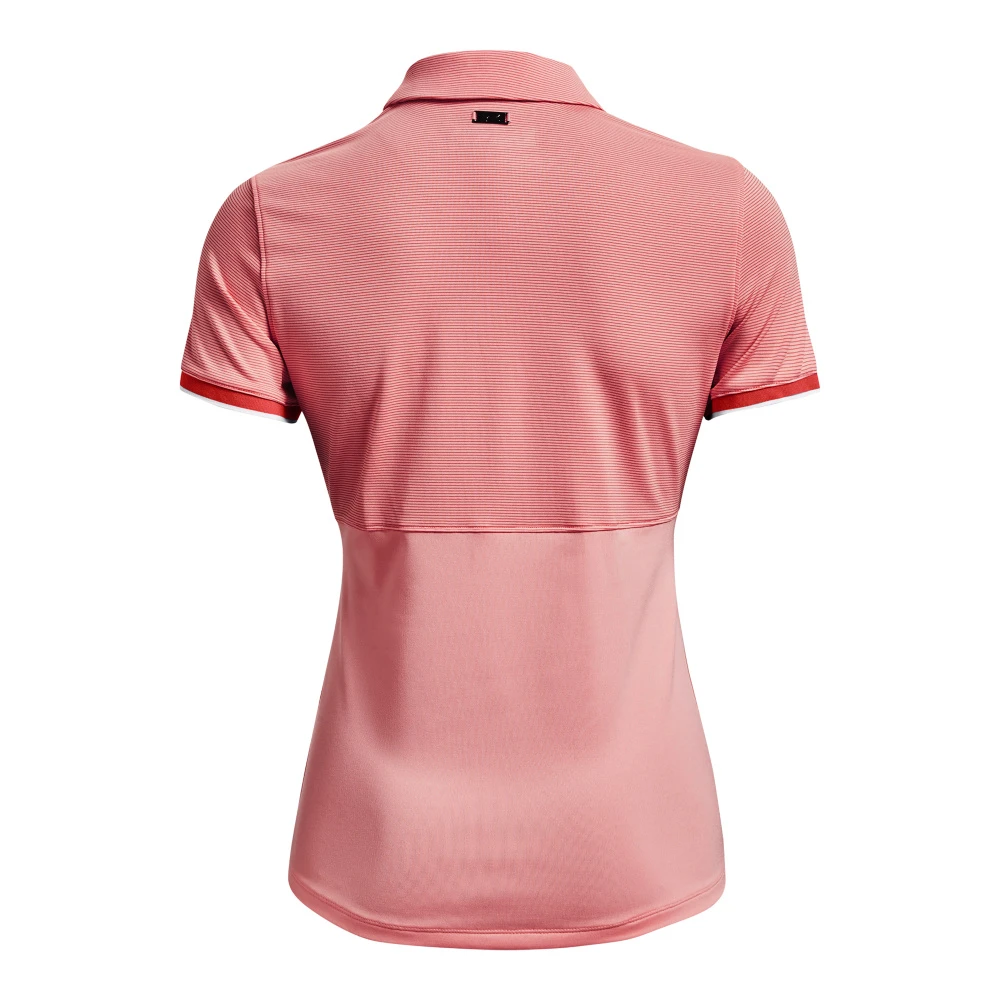 Under Armour UA Zinger Point SS Polo-roze Zand / Vermillion / Metallic Zilver 3 Under Armour UA Zinger Point SS Polo-roze Zand / Vermillion / Metallic Zilver - Afbeelding 3